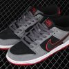 Stylish Nike SB Zoom Dunk Low Pro Dark Grey Black University Red 4 100x100