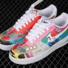 Girls Ruohan Wang x Nike Air Force 1 Flyleather White Multicolor CZ3990 900 4 100x100