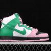 Latest Nike SB Dunk High Pro PRM Black Pink Rise Lucky Green CU7349 001 3 100x100