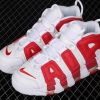 Men and Women Nike Air More Uptempo White Gry Red 414962 100 4 100x100