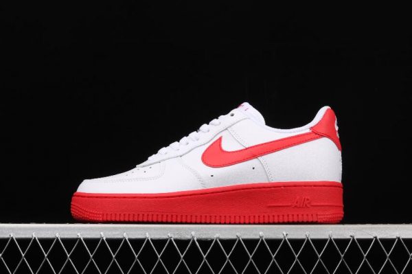 New Arrive Nike Air Force 1 07 Red White 1 600x399