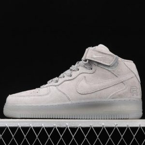 New Reigning Champ x Nike Air Force 107 Mid Grey White 1 300x300