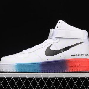New Nike Air Force 1 Good Game DC2111 101 White Fdluorent Black Sneakers 1 300x300