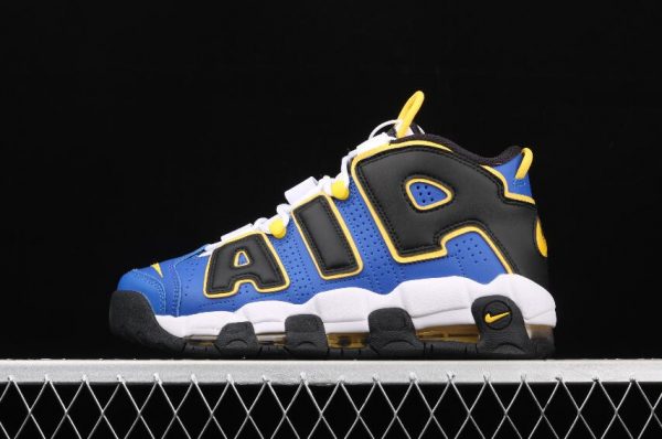 New Nike Air More Uptempo DC7300 400 Game Royal Speed Yellow Black Sneakers 1 600x398
