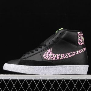 Fusion Blazer Mid GS DA4674 001 Black Pink Rise Barely Volt Sneakers 1 300x300