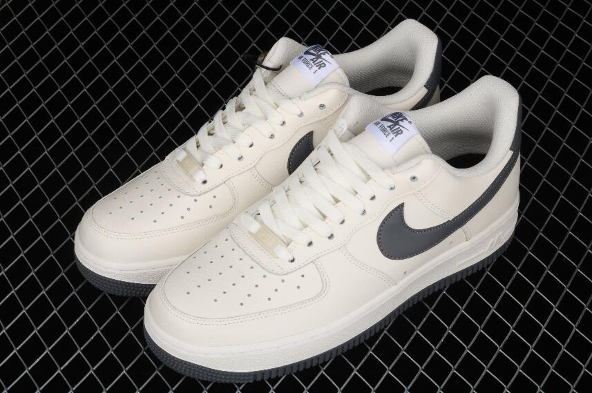 2021 Nike Air Force 1 HO20 BG Beige White Dark Grey DH2477-001 Shoes ...