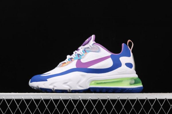 2021 Nike Air Max 270 React Easter White Astral Violet CW0630 100 Sneakers 1 600x399