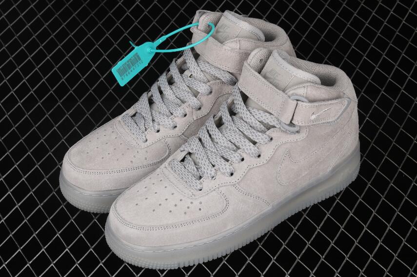 2021 Hot Nike Air Force 1 07 Mid Reigning Champ Grey White GB1119-198 ...