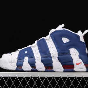 Stylish Nike Air More Uptempo 96 White Deep Royal Chaussette 921948 101 Sneakers 1 300x300