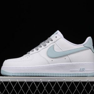 Washed Drop Nike Air Force 1 07 SU19 Low White Ice Blue Shoes AQ2566 201 1 300x300