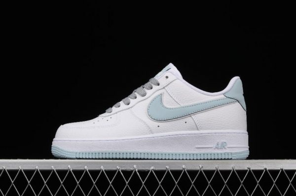 Latest Drop Nike Air Force 1 07 SU19 Low White Ice Blue Shoes AQ2566 201 1 600x397