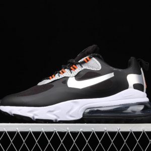 launches Drop Nike Air Max 270 React Black Silver Orange Shoes CT1834 001 1 300x300