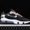 Latest Drop Nike Air Max 270 React Black Silver Orange Shoes CT1834 001 3 100x100