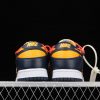 Latest Drop Nike Dunk Low LTHR OW Dark Blue Yellow Shoes CT0856 700 4 100x100