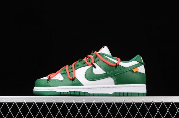 Latest Drop Nike Dunk Low LTHR OW White Pine Green Shoes CT0856 100 1 600x398