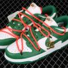 Latest Drop Nike Dunk Low LTHR OW White Pine Green Shoes CT0856 100 5 100x100