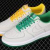 New Drop Nike Air Force 1 07 Light Gray Yellow Green BQ8988 101 Shoes 5 100x100