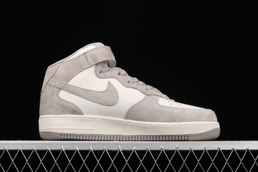 New Drop Nike Air Force 1 07 Mid Beige In Grey Men Shoes CQ3866-015 ...