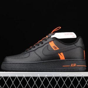 New Drop Nike Air Force 1 KSA GS Black Total Orange CT4683 001 Shoes 1 300x300
