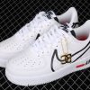New Drop Nike Air Force 1 React White Black University Red Shoes CD4366 100 5 100x100