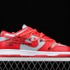 New Drop Nike Shoes Dunk Low LTHR OW Light Grey Red CT0856 600 3 100x100