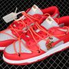 New Drop Nike Shoes Dunk Low LTHR OW Light Grey Red CT0856 600 5 100x100