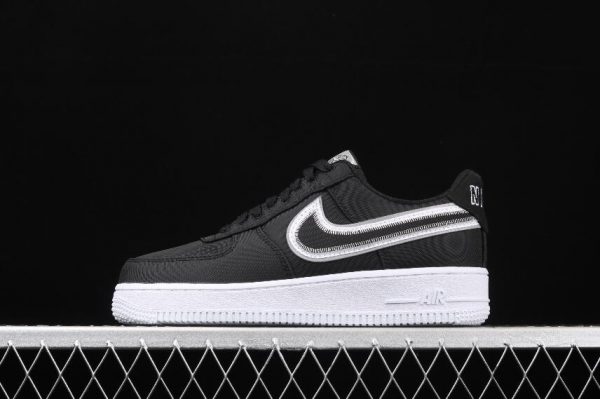 New Drop Nike WMNS Air Force 1 07 Black White CD7405 001 Athlete Shoes 1 600x399