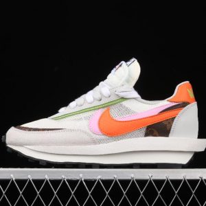 New Sale Nike LDWaffle Sacai Medium Grey Orange Pink BV0076 002 Sneakers 1 300x300