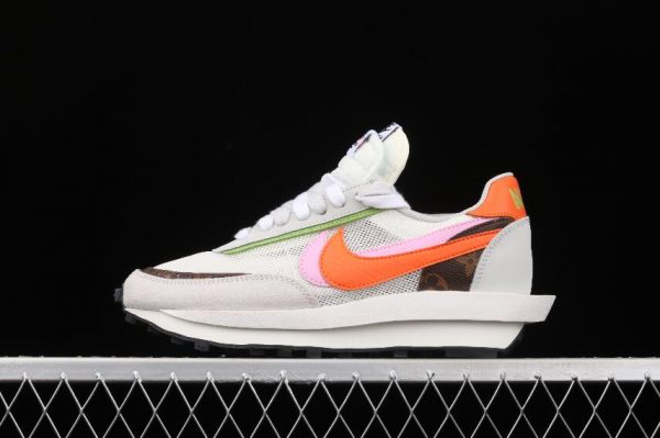 New Sale Nike LDWaffle Sacai Medium Grey Orange Pink BV0076-002 ...