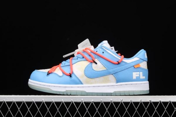 Newest preowned Dunk Low LTHR OW Coast Moon White DD0856 403 Men Women Sneakers 1 600x398