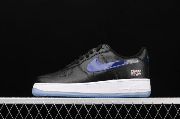 Fashion Nike Air Force 1 Low NYC Kith Black Blue CZ7928 001 for Sale 1 600x398