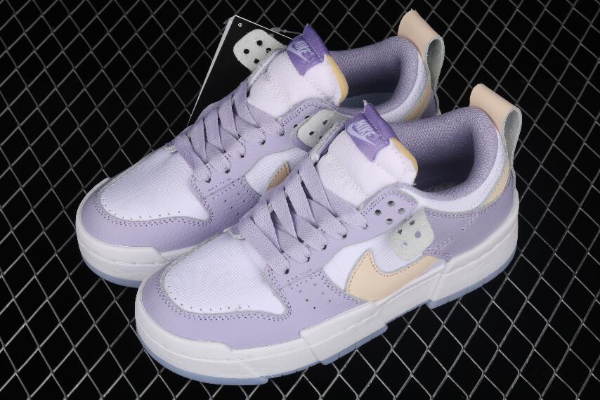New Arrivals Nike Dunk Low Disrupt Violet White Sand Ghost Sail DJ3077 ...