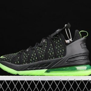 New Drop Nike Lebron XVIII EP Black Fluorescent Green CQ9284 005 Sneakers 1 300x300