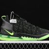 New Drop Nike Lebron XVIII EP Black Fluorescent Green CQ9284 005 Sneakers 3 100x100