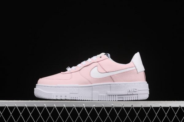 Girls Shoes Nike Air Force 1 Pixel Pink White CK6649 002 for Sale 1 600x398