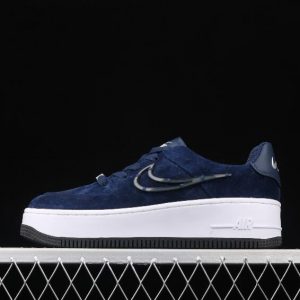 Best releases Womens Nike Air Force 1 Sage Low LX Dark Blue Black CI3482 101 Shoes 1 300x300