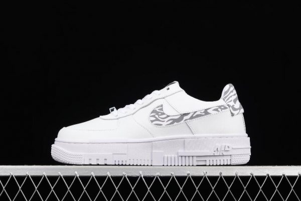 Fashion Nike Air Force 1 Pixel SE Zebra Pattern White DH9632-100 Shoes ...
