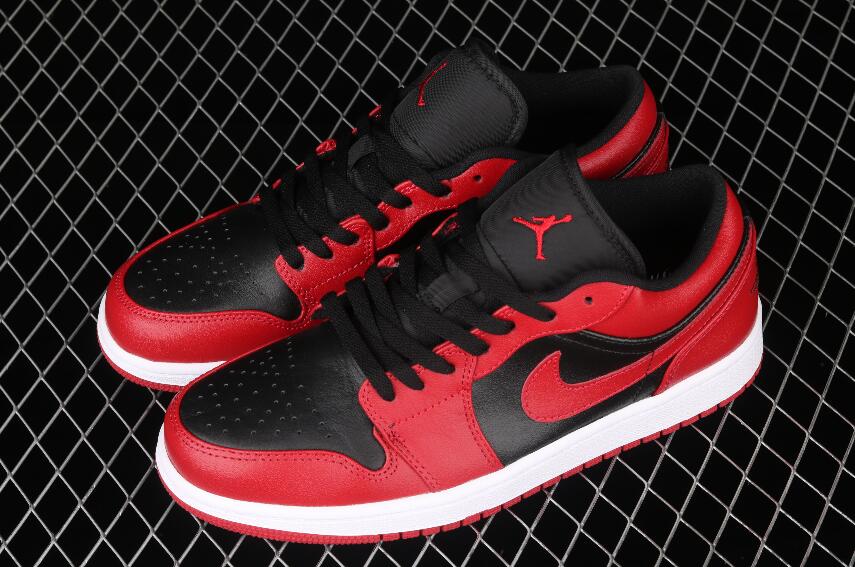 New Classic Air Jordan Low Black Gym Red 553558-606 Running Shoes – New ...