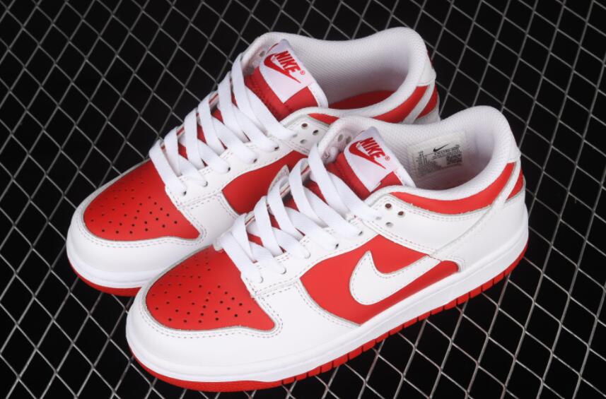 Nike SB Dunk Retro Low GS CW1590-600 University Red White – New Drop ...